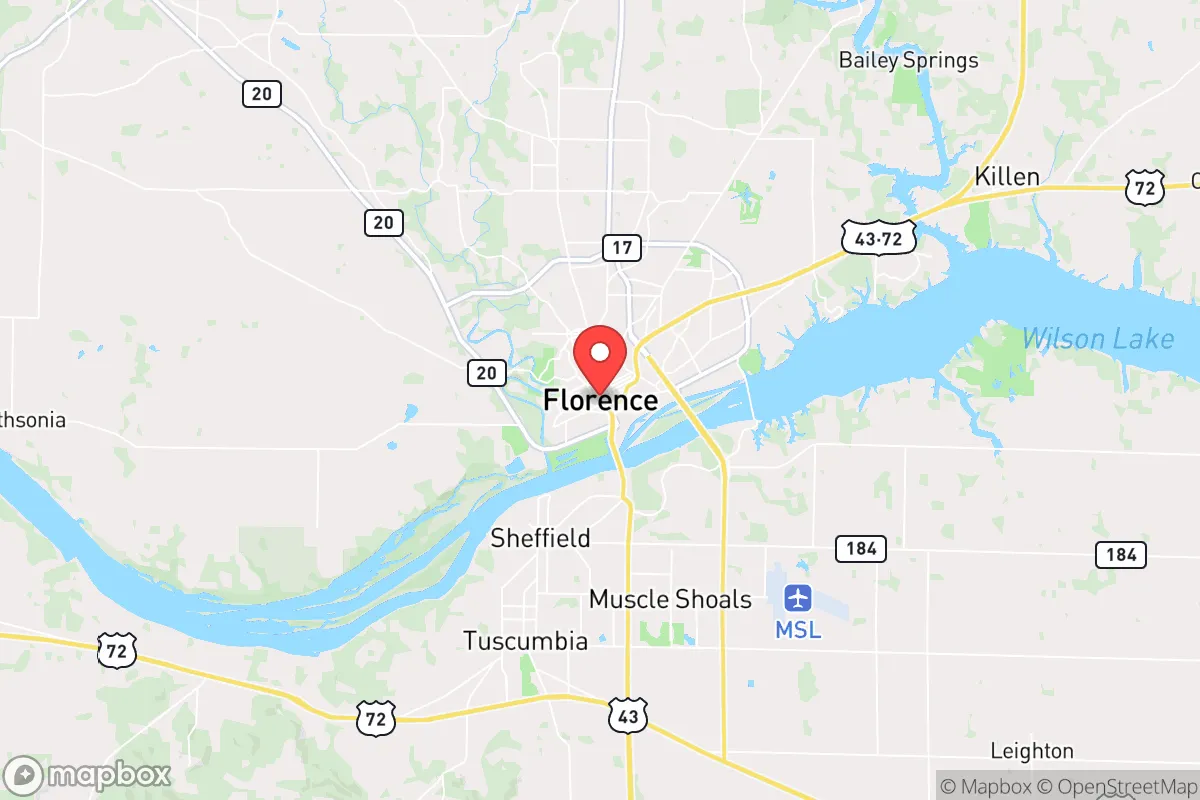 Map centered at 34.8306, -87.6642