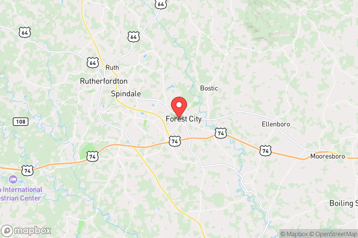 Map centered at 35.3336, -81.8701