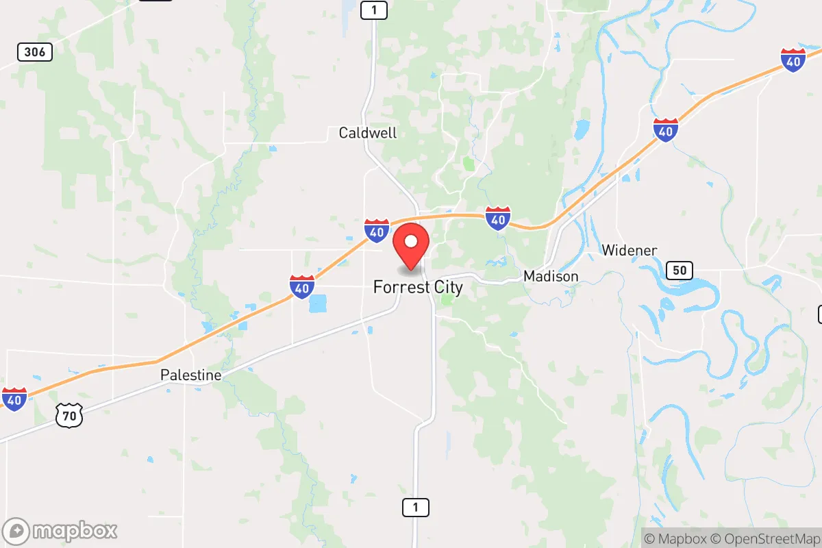 Map centered at 35.0135, -90.7931