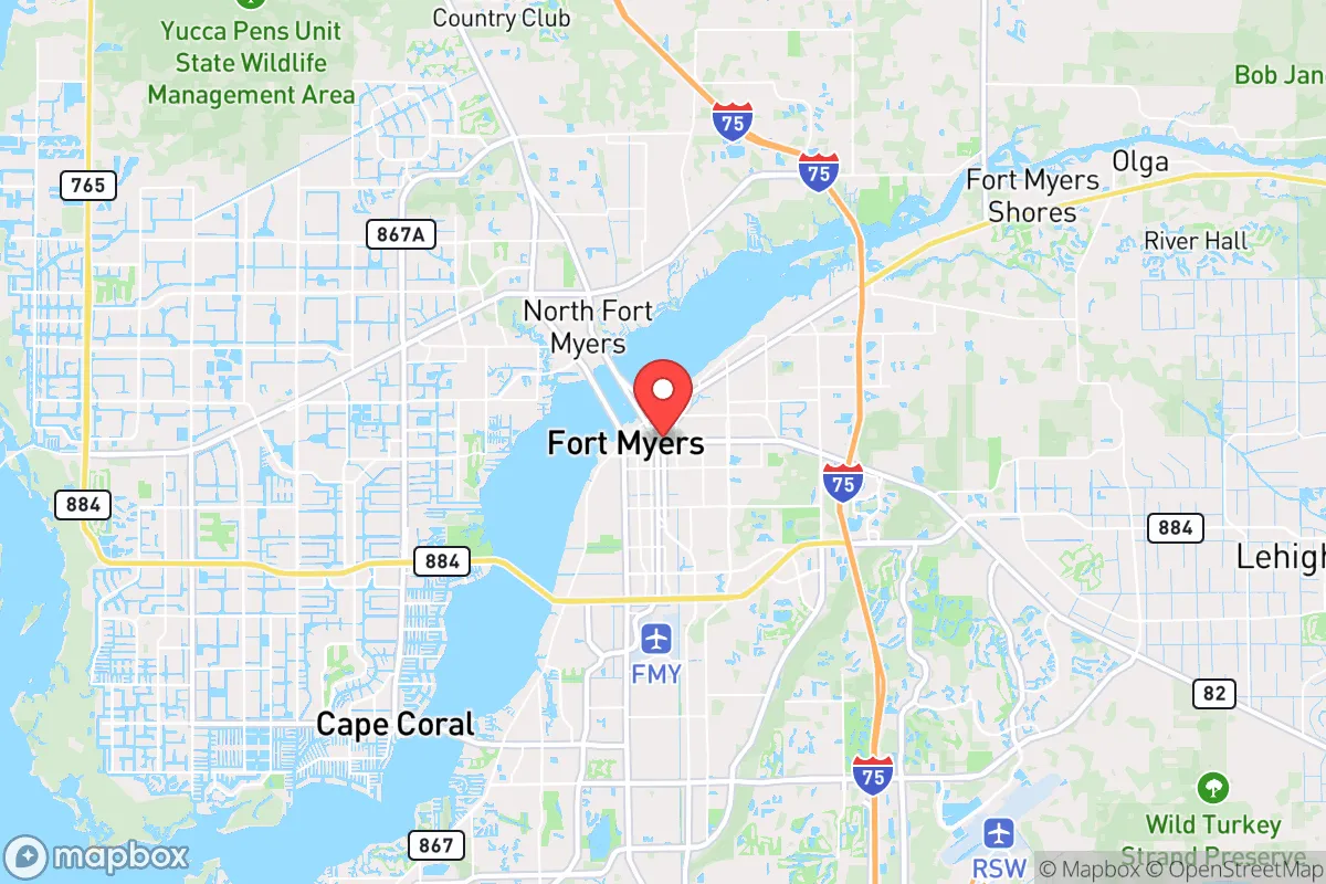 Map centered at 26.6193, -81.8301