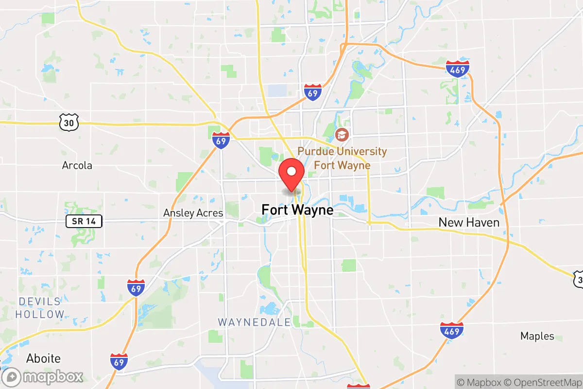 Map centered at 41.0881, -85.1427