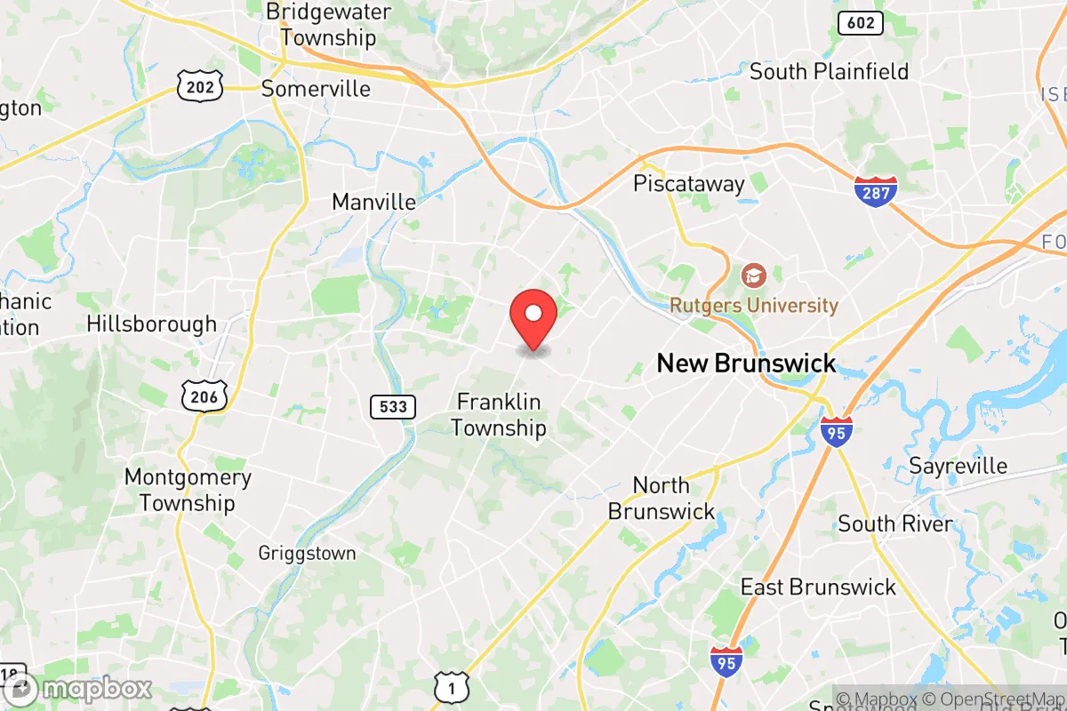 Map centered at 40.4959, -74.5258