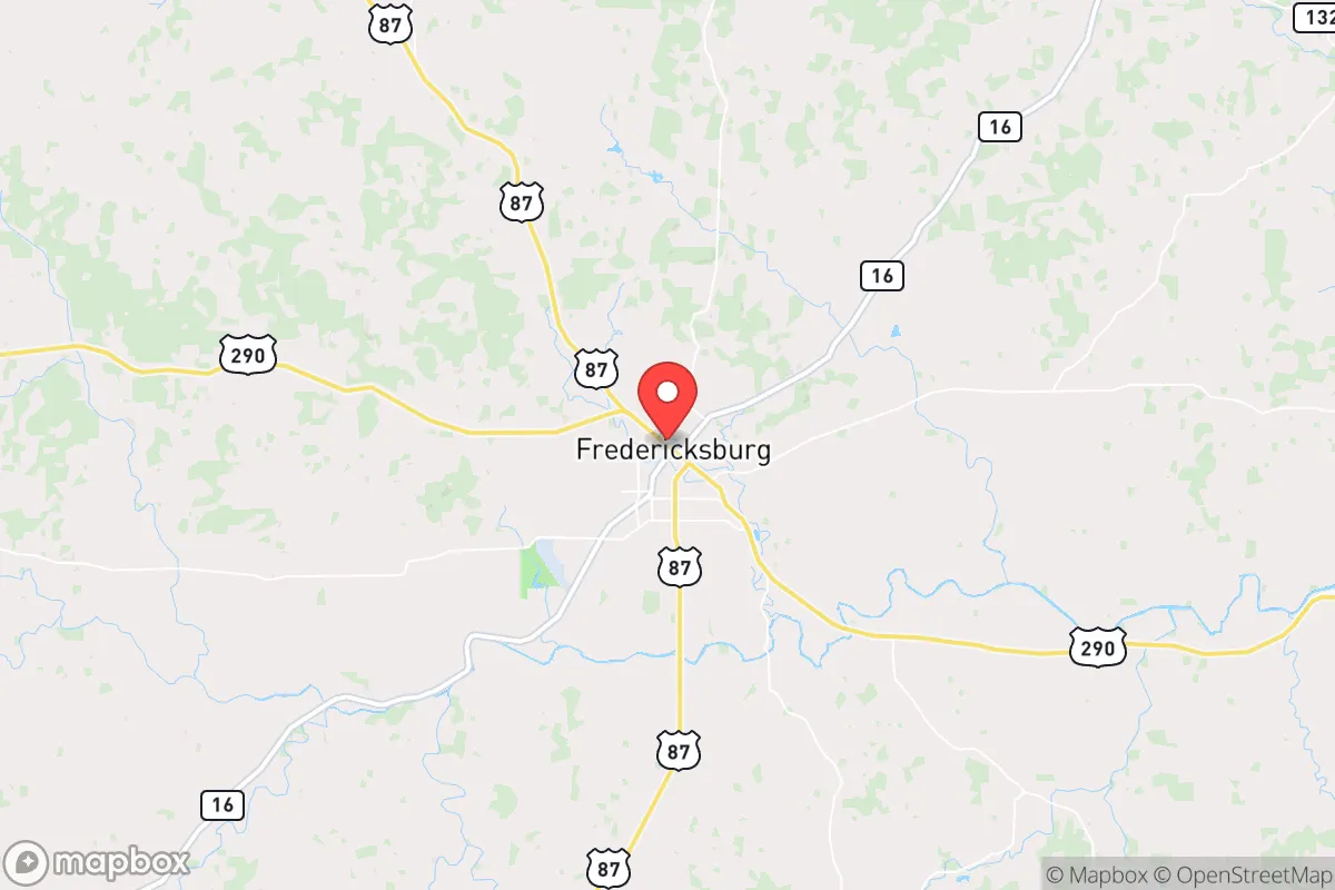 Map centered at 30.2660, -98.8754