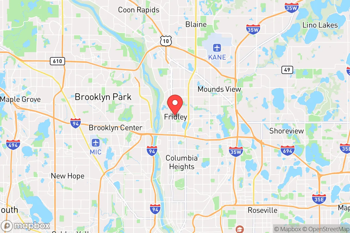 Map centered at 45.0841, -93.2595