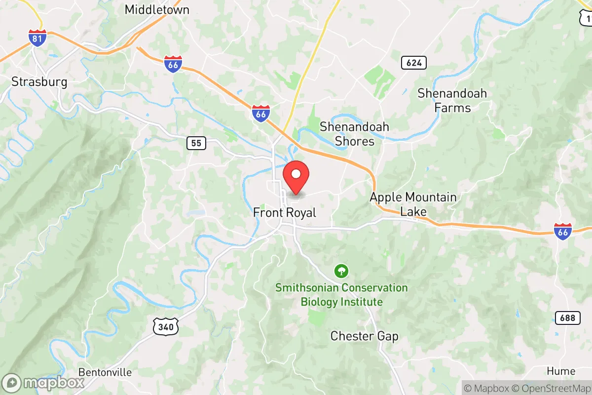 Map centered at 38.9260, -78.1838