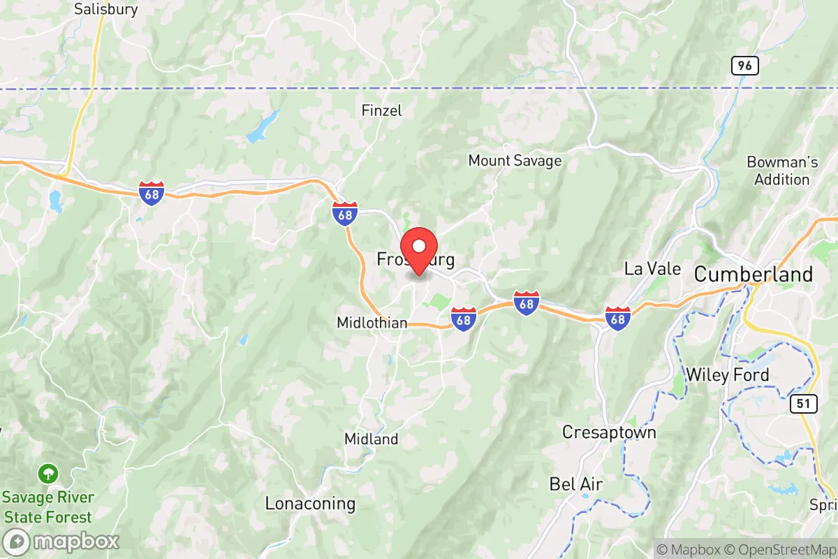 Map centered at 39.6506, -78.9269