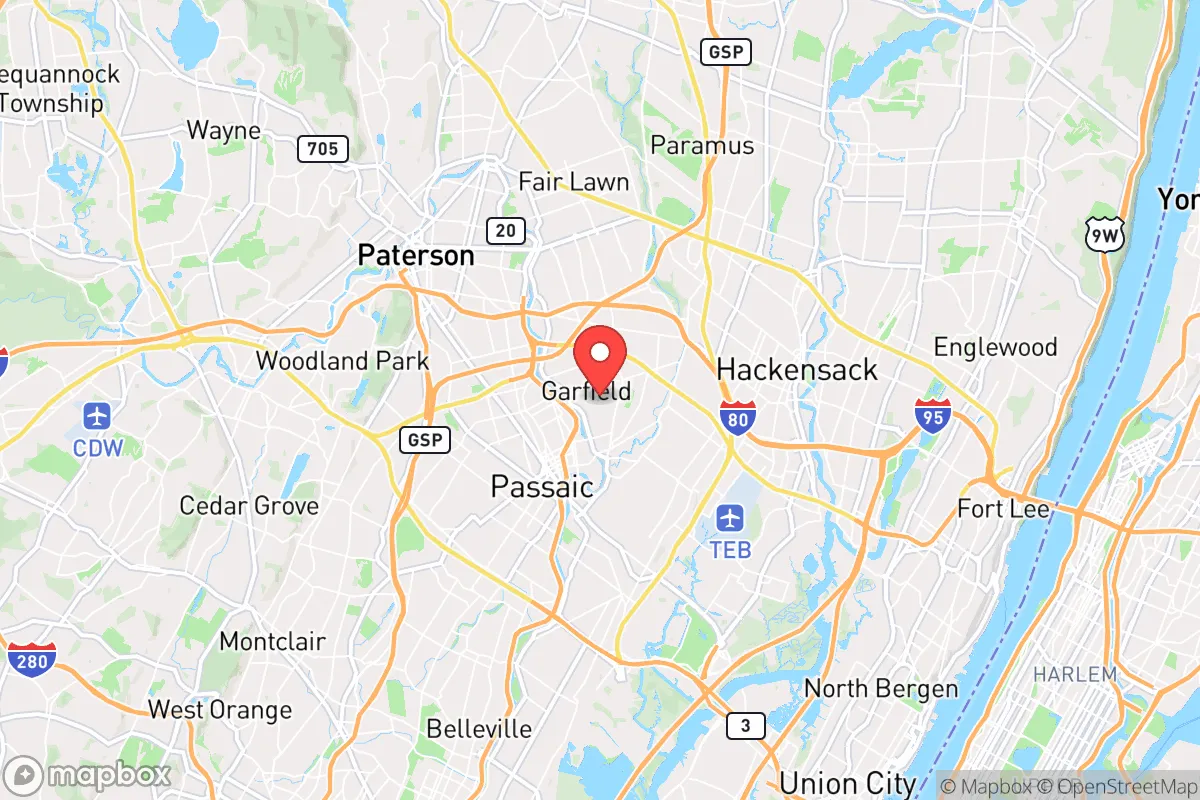 Map centered at 40.8791, -74.1085