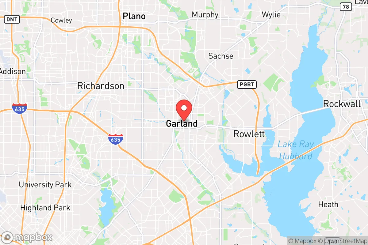 Map centered at 32.9101, -96.6306