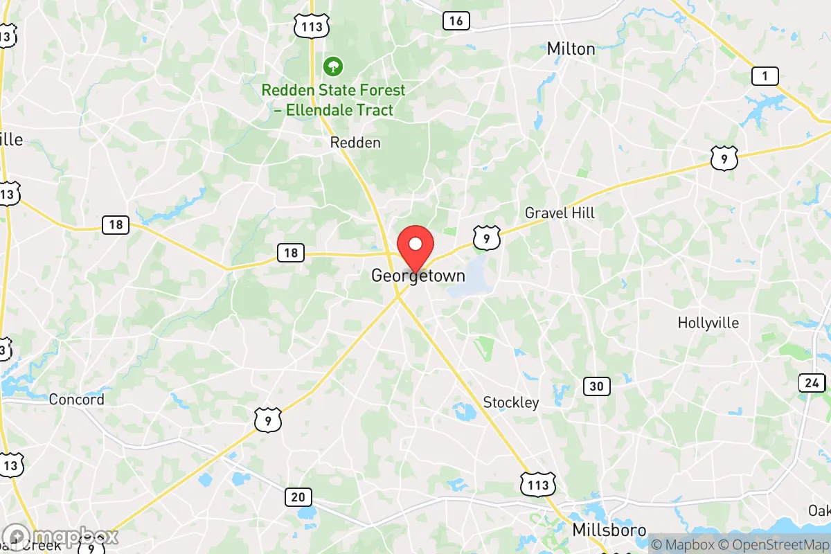 Map centered at 38.6894, -75.3872