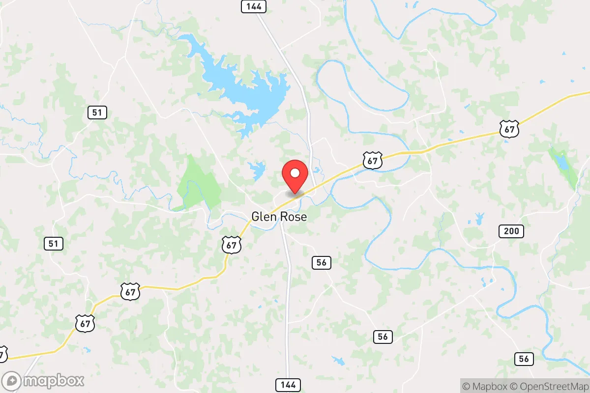 Map centered at 32.2459, -97.7438