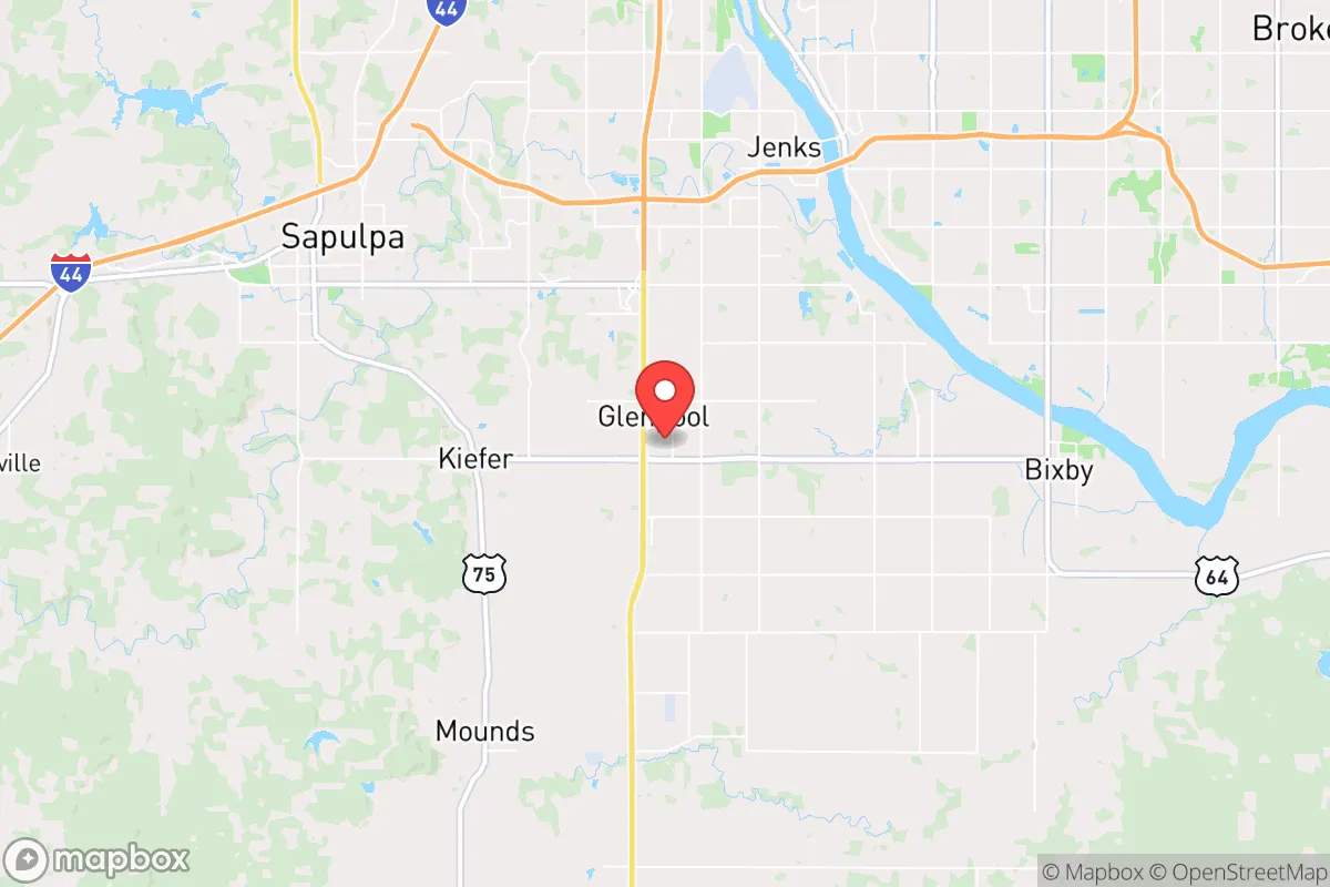 Map centered at 35.9486, -96.0051