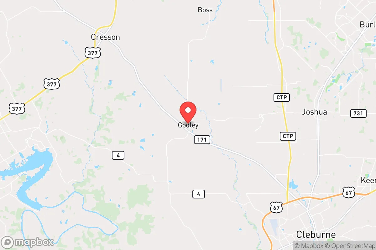 Map centered at 32.4624, -97.5328
