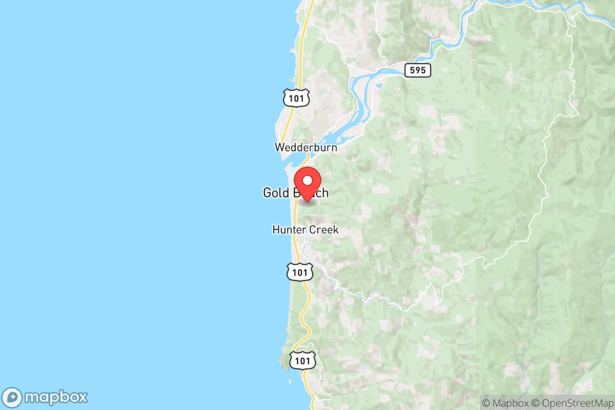 Map centered at 42.4013, -124.4139