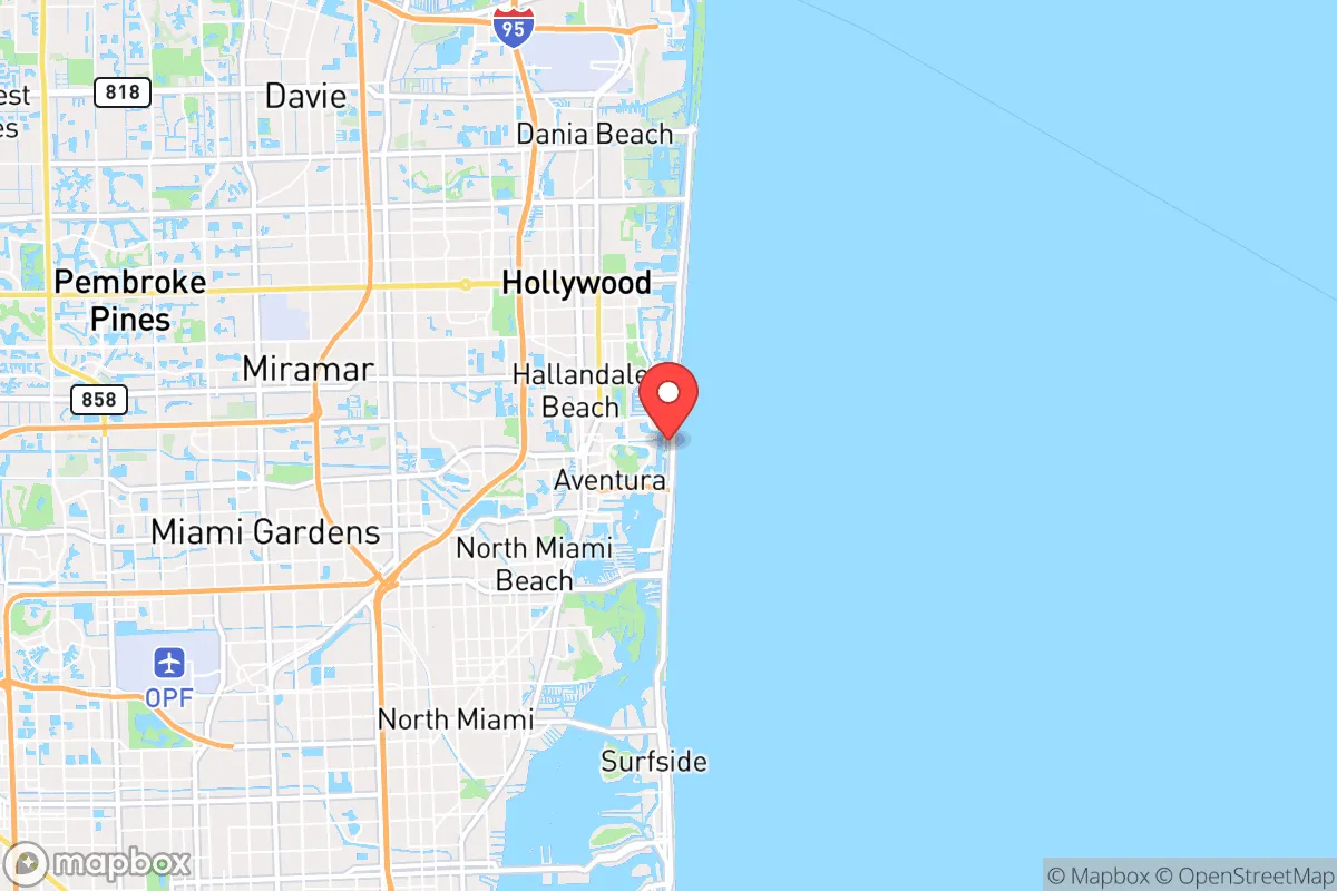 Map centered at 25.9660, -80.1211