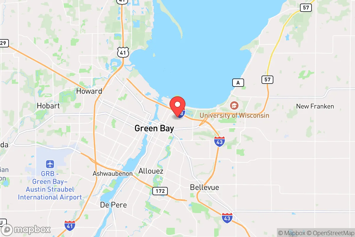 Map centered at 44.5207, -87.9855