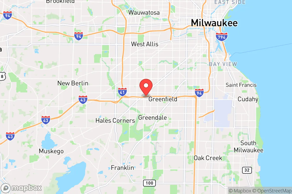 Map centered at 42.9619, -88.0051