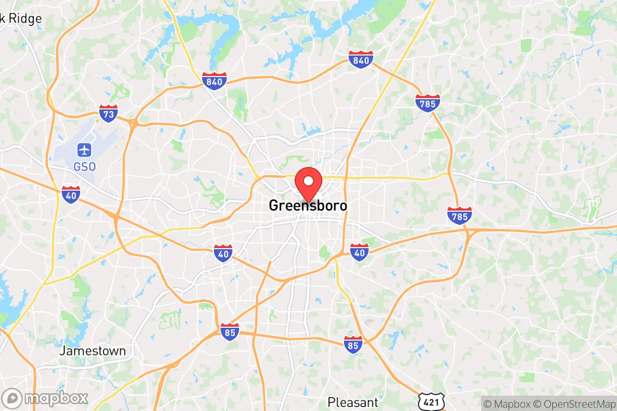 Map centered at 36.0947, -79.8242