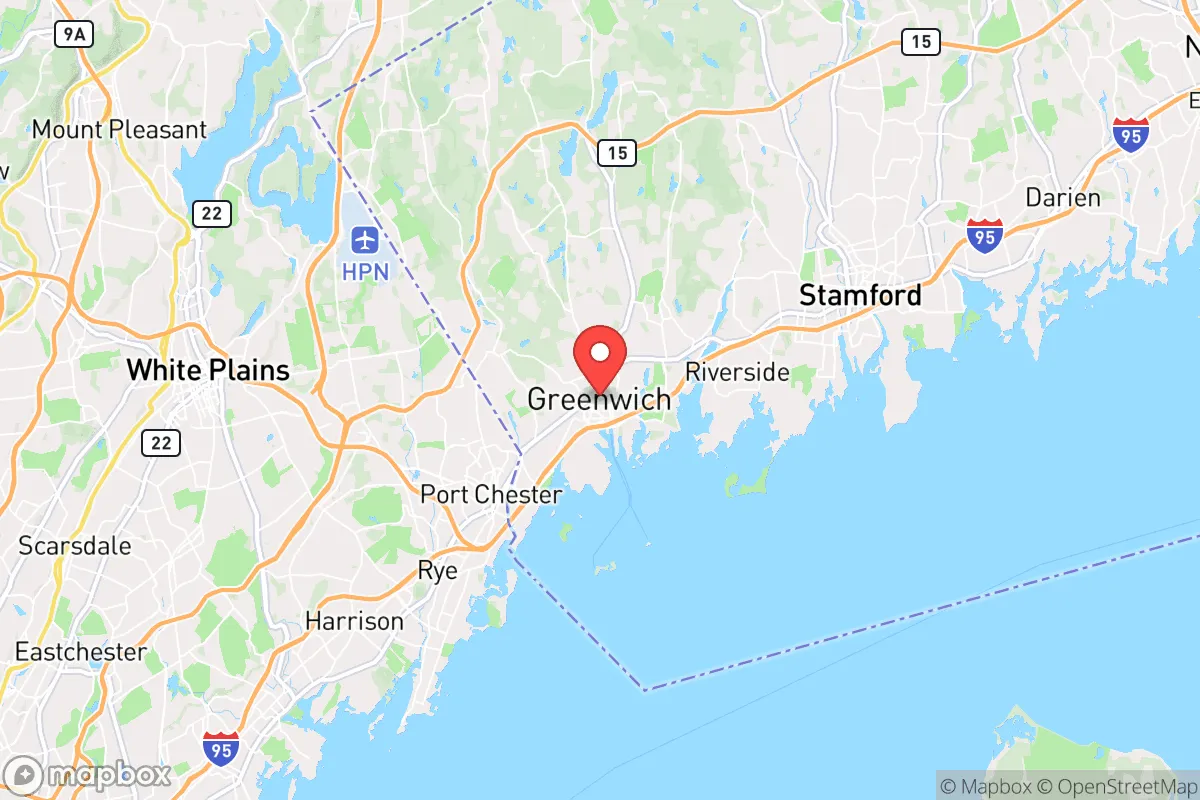Map centered at 41.0262, -73.6282
