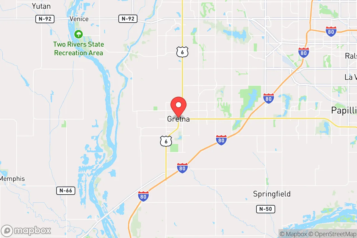 Map centered at 41.1371, -96.2124