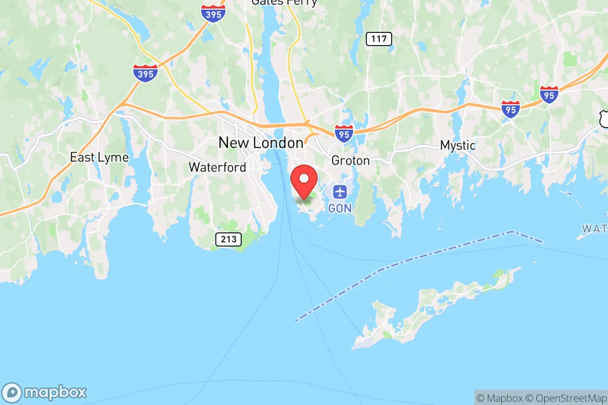 Map centered at 41.3251, -72.0705