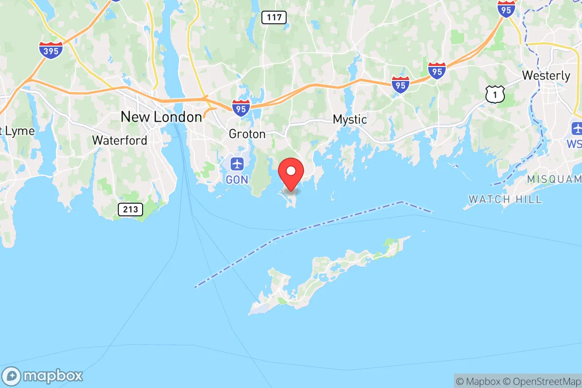 Map centered at 41.3146, -72.0087