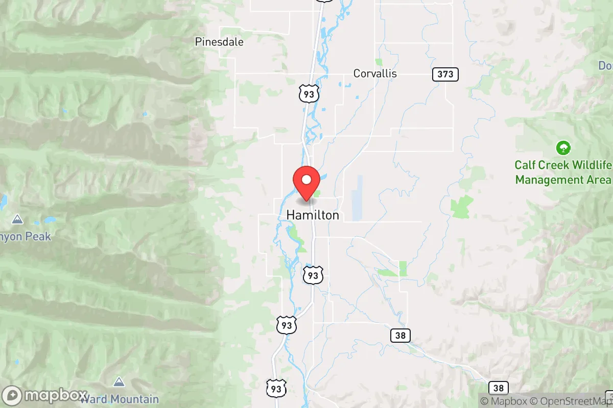 Map centered at 46.2523, -114.1597