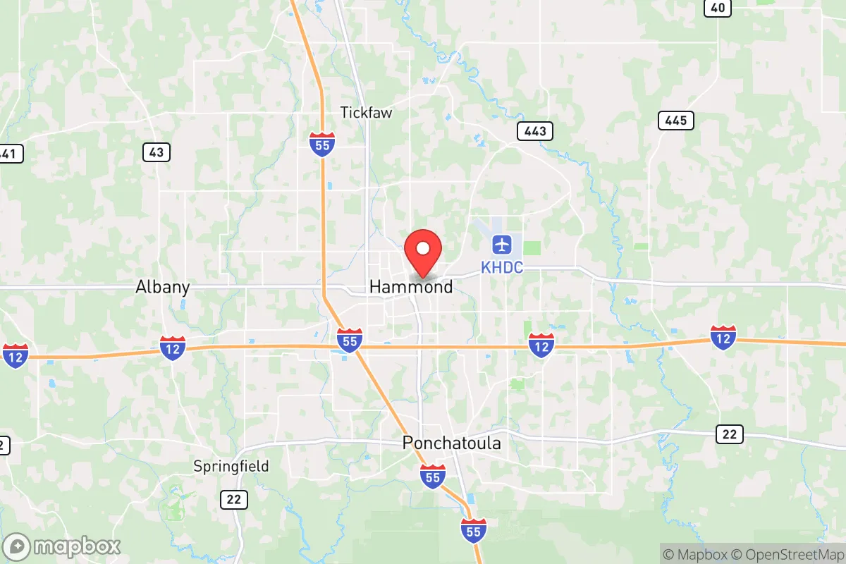 Map centered at 30.5063, -90.4554