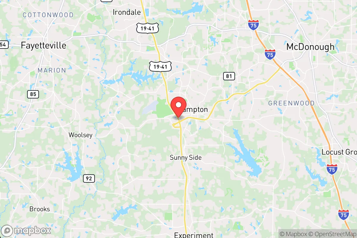 Map centered at 33.3777, -84.2990