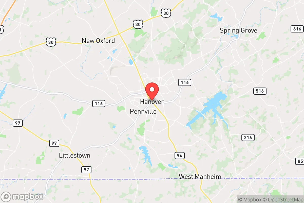 Map centered at 39.8118, -76.9836