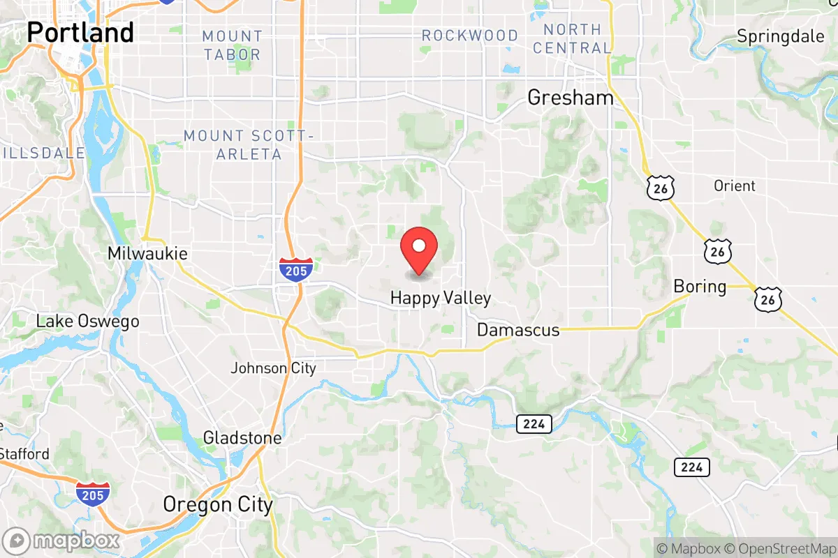 Map centered at 45.4352, -122.5076