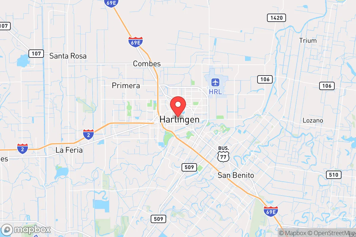 Map centered at 26.1916, -97.6977