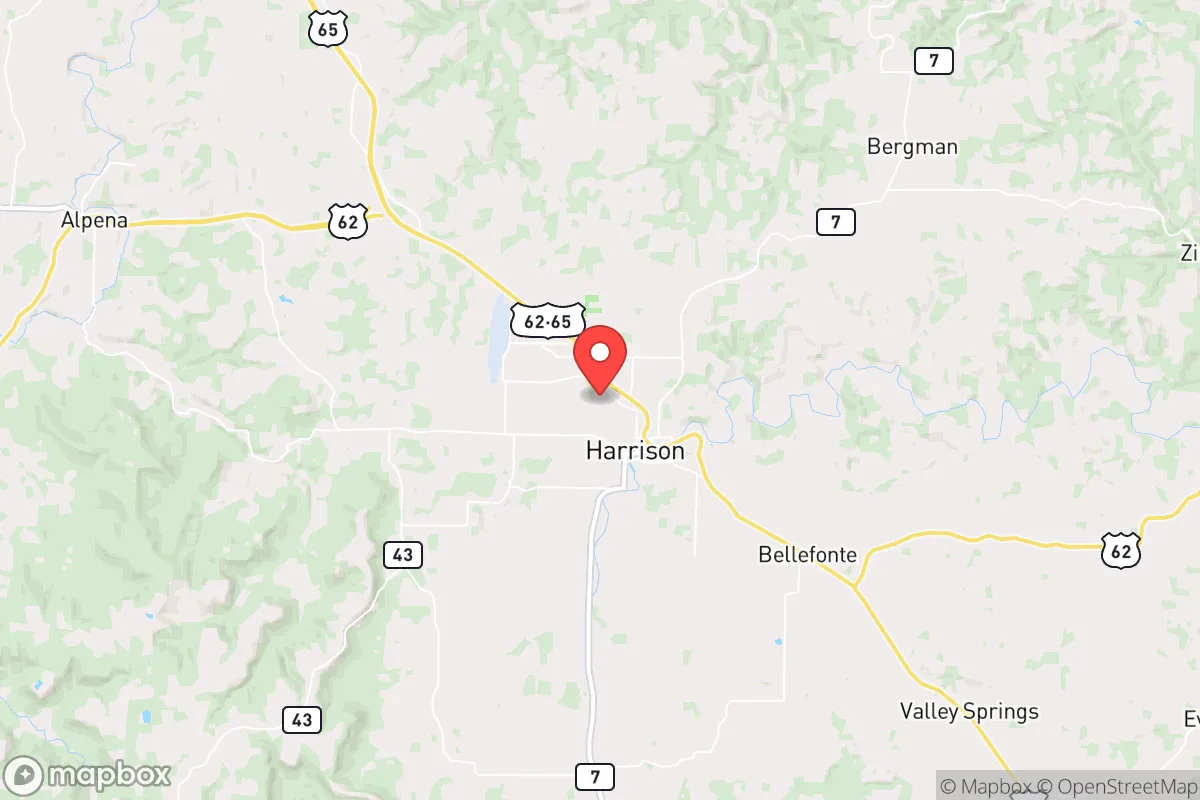 Map centered at 36.2437, -93.1197