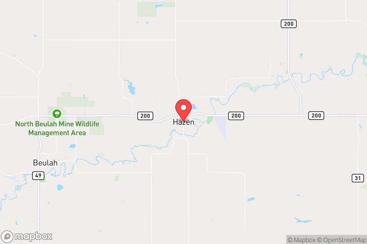 Map centered at 47.2991, -101.6259