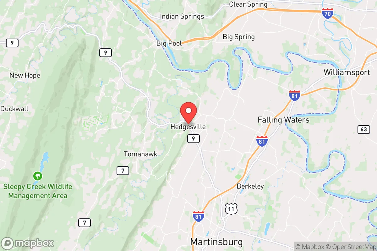 Map centered at 39.5544, -77.9945
