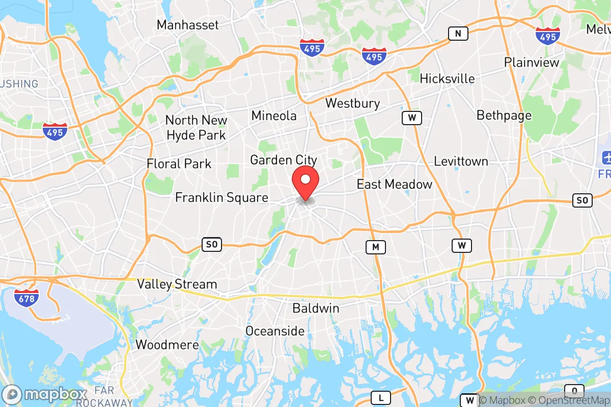Map centered at 40.7043, -73.6193