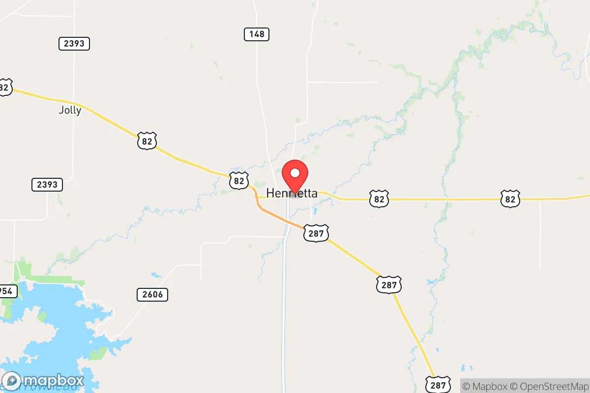 Map centered at 33.8146, -98.1924