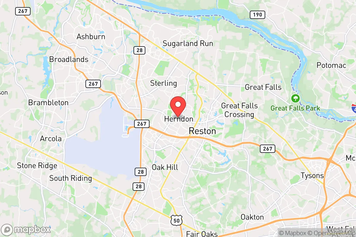 Map centered at 38.9699, -77.3867