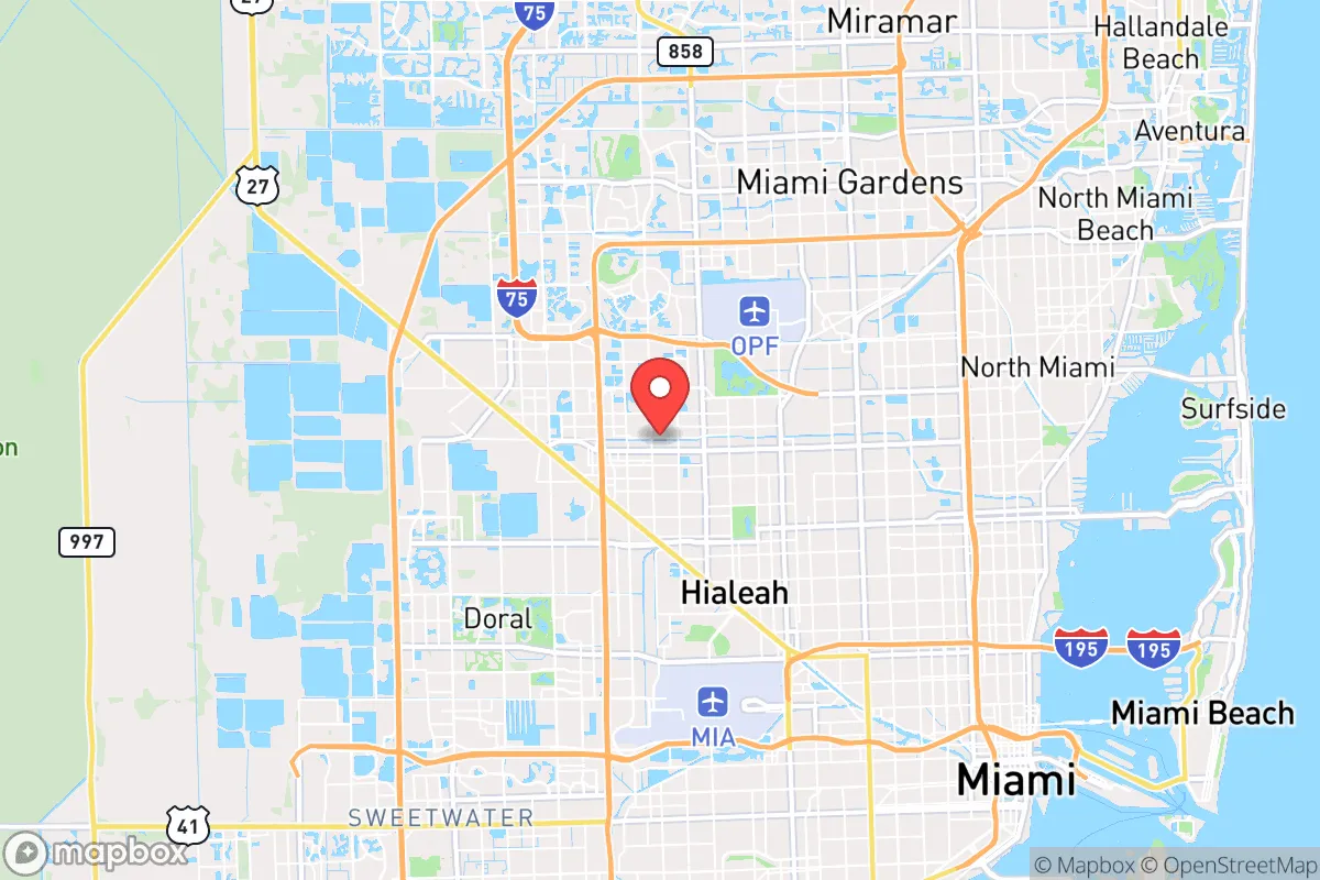 Map centered at 25.8696, -80.3046