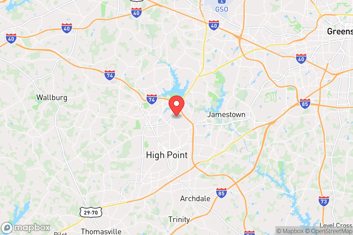 Map centered at 35.9912, -79.9938