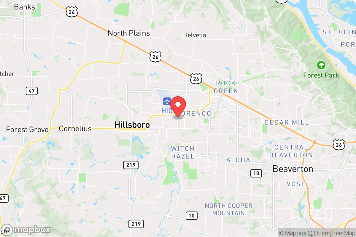 Map centered at 45.5280, -122.9365