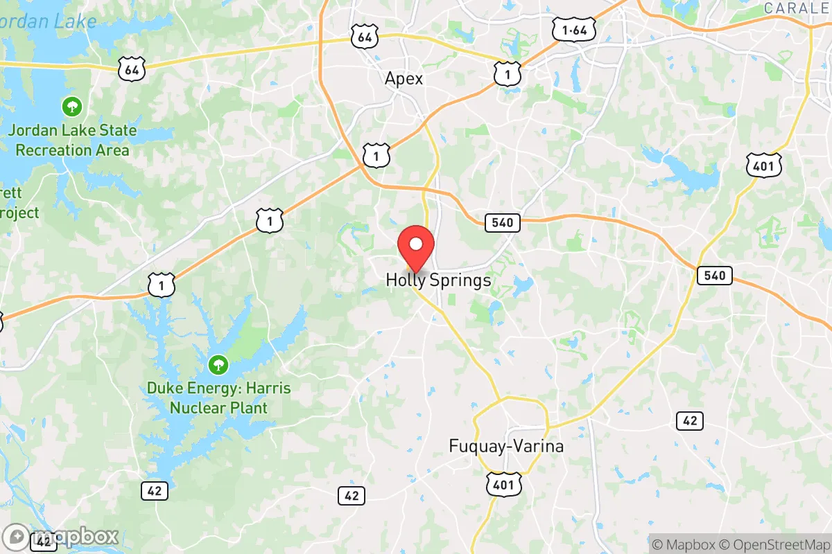 Map centered at 35.6525, -78.8445