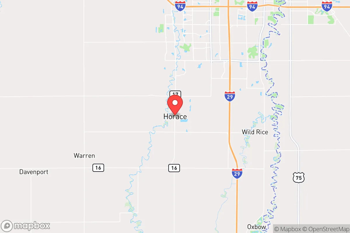 Map centered at 46.7561, -96.9099