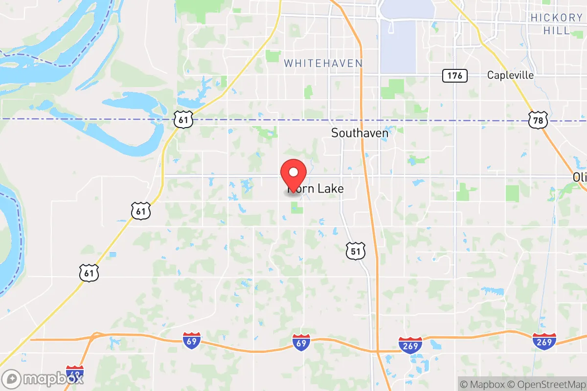 Map centered at 34.9513, -90.0501