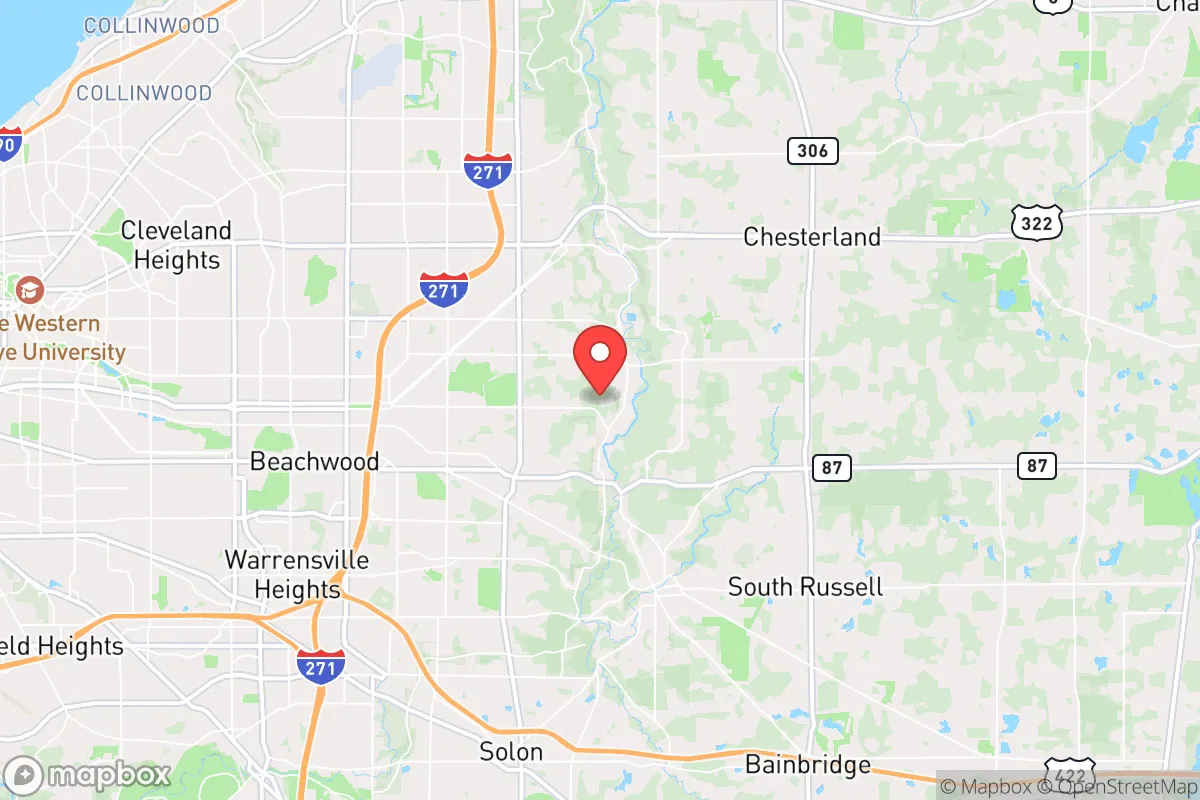 Map centered at 41.4802, -81.4108