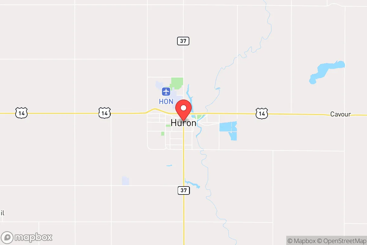 Map centered at 44.3620, -98.2093