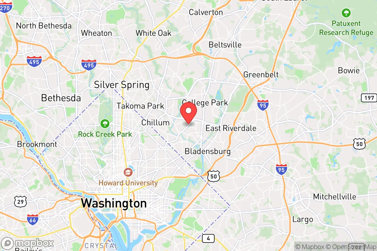 Map centered at 38.9612, -76.9548