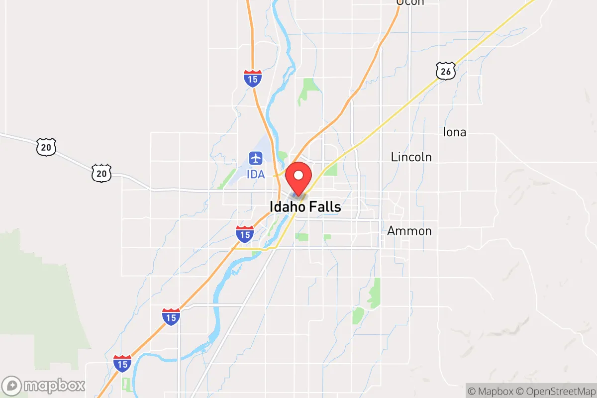 Map centered at 43.4898, -112.0359