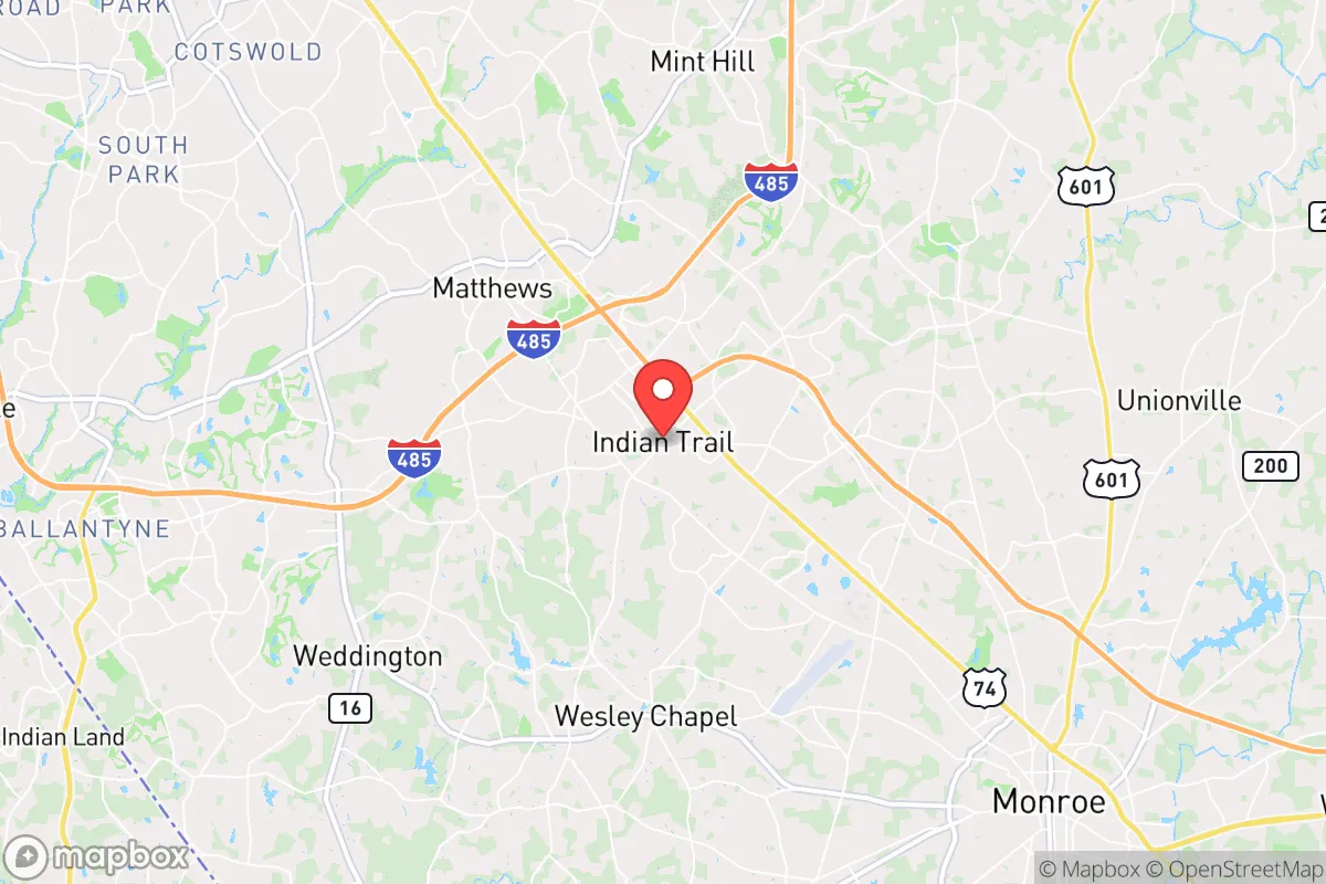 Map centered at 35.0695, -80.6455