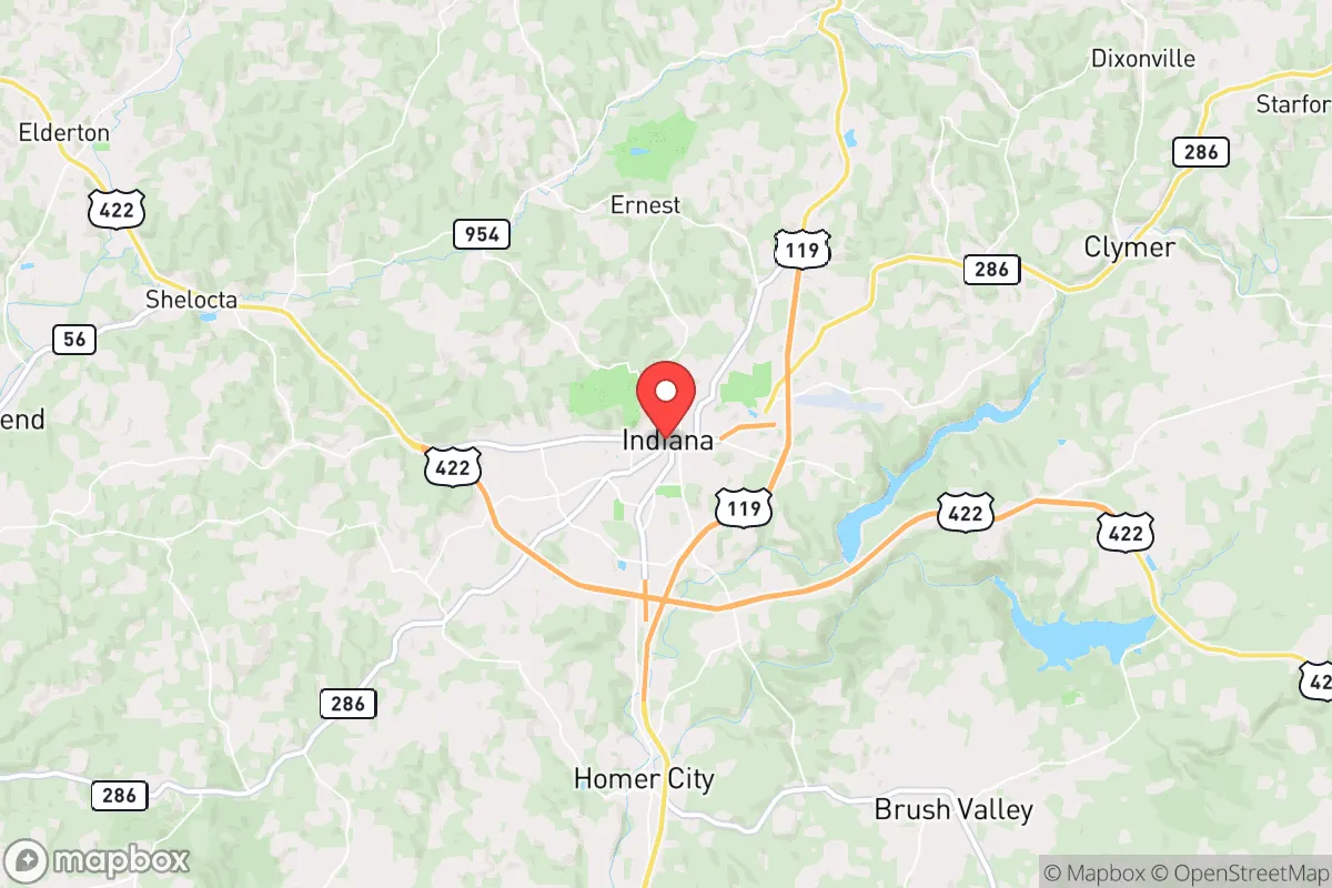 Map centered at 40.6220, -79.1552