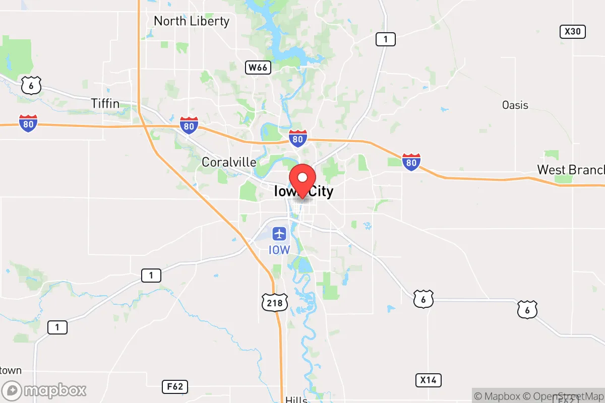 Map centered at 41.6559, -91.5306